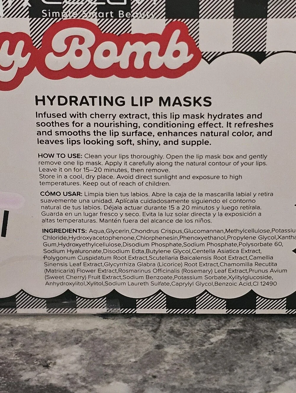 Betty Boop Red Hydrating Cherry Lip Mask